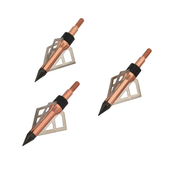 Allen Company Lightning XST Archery Broadheads, Aluminum and Steel, 3-Pack, 100-Grains