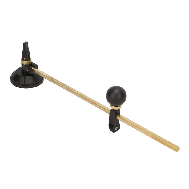 Cortador de vidrio de 6 ruedas, brújula, cortador de corte circular con ventosa (60 cm)