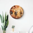 thumbnail image 4 of 12 Inch Wall Clock Battery Operated Silent Clock Decorative for Office, Kitchen, Outdoor, Living Room，American Soldier Day Chic, 4 of 4