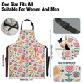 thumbnail image 3 of Strawberry Orange Blueberry Leaf Kitchen Apron with 2 Pockets Adjustable waterproof Cooking Aprons for Women Men Chef, 3 of 7