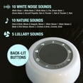 Habitat White Noise Machine, MultiColor Night Light, 25 Relaxation Sounds, Bluetooth, 4 Timer
