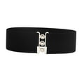 thumbnail image 4 of Milageto Wide Elastic Belt Cinch Female Simple Decoration Dress Belt for Women Ladies Black, 4 of 8