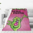 thumbnail image 2 of Ghostbusters Slimer Cartoon Flannel Blanket Ultra-Soft Micro Fleece Throw Blanket For Bed Sofa Couch Car Office Unisex Adult Fuzzy Bed Blanket Cozy Kids Throw Blanket 40"x30", 2 of 8