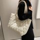 thumbnail image 4 of Bolso Mano Acolchado para Mujer Bolso Diario Invierno Gran Capacidad para Mujeres Y Niñas (blanco), 4 of 9
