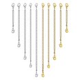 thumbnail image 1 of Extensor de collar OHINGLT, 10 unidades, cadena chapada en oro y plata de 14 quilates, 1 of 6