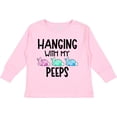 thumbnail image 3 of Inktastic Easter Hanging with My Peeps Pastel Bunnies Boys or Girls Long Sleeve Toddler T-Shirt, 3 of 5