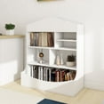 thumbnail image 5 of Huloretions Kids Toy Storage Organizer and Children Bookshelf,6-Cubby Children's Toy Shelf, Toy Storage Cabinet, Suitable for Children's Room, Playroom, Hallway, Kindergarten, School, 5 of 8