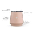 thumbnail image 7 of JoyJolt Vacuum Insulated Stemless Wine Tumbler with Lid - 12 oz - Pink, 7 of 7