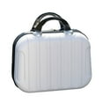 thumbnail image 1 of HAOAN Makeup Storage Organizer Travel ABS Toiletry Suitcase Box Mini Boarding Luggage Cosmetic Case Large Capacity Bag White, 1 of 10