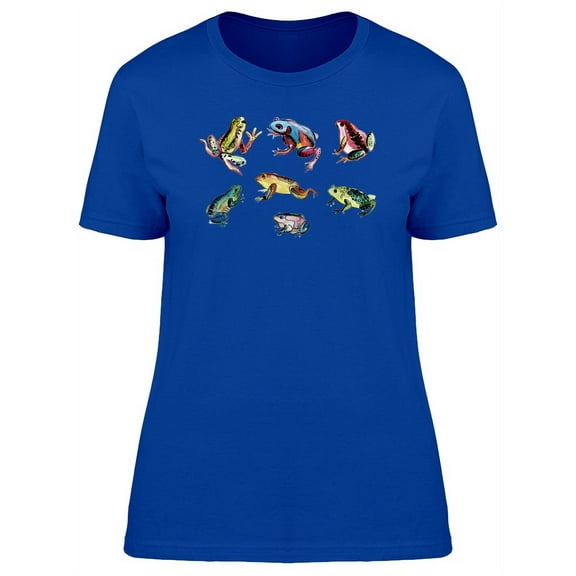 Colorful Exotic Frogs T-Shirt Women -Image by Shutterstock, Female Small