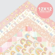 Roobee by Mara Mi Baby Girl Scrapbook Paper 12 x 12 - 24 lb/ 110 GSM, 50 sheets