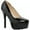 Black Patent, variant on Women's High Heel Pump Closed Toe Platform Heels Dress Pumps