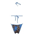 thumbnail image 3 of Ladies' Sexy Leopard Print Bikini Tie Split Swimsuit For Women, 3 of 6
