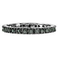 thumbnail image 2 of Black Diamond Eternity Band 14K White Gold (0.51 ctw), 2 of 3