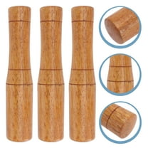 RENACLIPY Garlic Masher Press 3-Pack Jujube Wood Garlic Crusher Kitchen Tool Pestle
