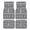 Knitted Pattern With Snowflakes, variant on 4-Piece Car Floor Mats Set, Knitted Elephant With Heart Crystal Velvet Automotive Front & Rear Floor Liners, Universal Fit for Car, Truck, SUV