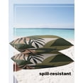 thumbnail image 5 of Mid Century Tropical Leaves Outdoor Pillow Covers Set of 2,Decorative Waterproof Throw Pillow Case,Modern Morandi Color Block Cotton Linen Soft Cozy Cushion Pillowcases, 5 of 7