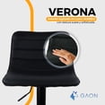 thumbnail image 2 of Silla Verona Alta Mirel Banco Desayunador Negro, 2 of 11