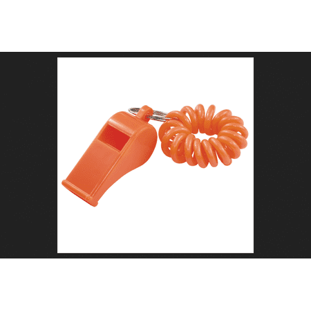 Hillman 5970355 Metal & Plastic Multicolor Sporting Whistle Wrist Coil Key Chain - Pack of 24