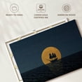 thumbnail image 6 of Elephant Stock Pirate Ship Silhouette Wall Art - Horizontal Canvas Wall Art - Living Room Wall Decor - Transportation Canvas - Orange And Blue Decor - 48" x 32", 6 of 8