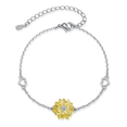thumbnail image 1 of Pulseras De Girasol Plata 925 Joyeria Regalo Para Mujeres Xtellar Plateado, 1 of 4