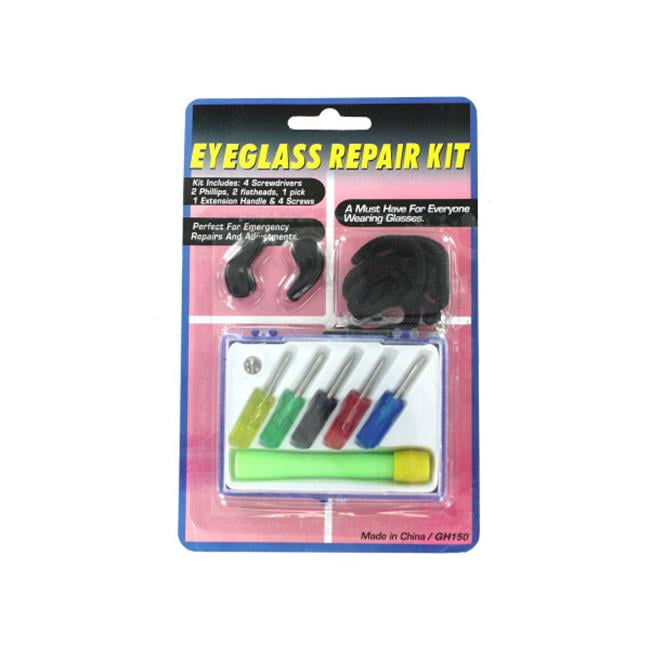 Eyeglass repair kit with case Pack of 72