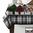 thumbnail image 3 of Christmas Tree Tablecloth Rectangle Table Cloth 60x102 , Waterproof Tablecloth Outdoor Table Cloth, Xmas Tree Grey Plaid Snowflake Washable Table Cover for Kitchen Dining Party, 3 of 8