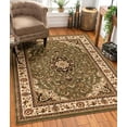 thumbnail image 1 of Well Woven Barclay Médaillon Kashan Tapis Traditionnel Vert 6'7'' X 9'6', 1 of 1