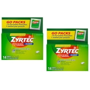 Zyrtec Allergy 10 mg Tablets Blister Pack (Pack of 2)
