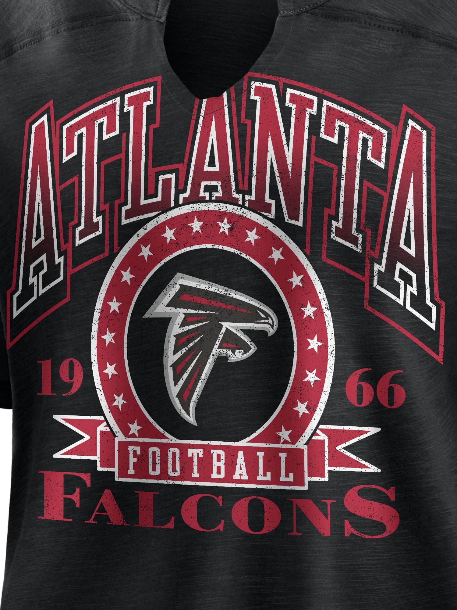NFL Atlanta Falcons Women's Cotton Black Short Sleeve T-Shirt