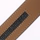 thumbnail image 5 of Jumpingount Cinturón de trinquete de cuero duradero para jeans y trajes - Sin hilos sueltos Cinturones de trinquete de cuero de apariencia Cinturones Rojo marrón ciento veinte, 5 of 6