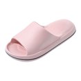 thumbnail image 1 of B91xZ Womens Fashion Slippers Cross Strap Open Toe Summer Slide Sandals,Pink 6, 1 of 5