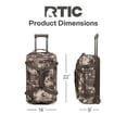 thumbnail image 6 of RTIC Road Trip Rolling Duffle Bag, Medium, Water-Resistant and Wheeled, Olive Midnight Camo, 6 of 9