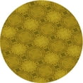 thumbnail image 1 of Ahgly Company Machine Washable Indoor Round Transitional Dark Bisque Brown Area Rugs, 4' Round, 1 of 7