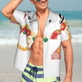 thumbnail image 5 of KLL Men's Hawaiian Shirt Short Sleeve Button Down Beach Shirts-2025 New Year'S, 5 of 5