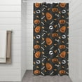 thumbnail image 2 of Halloween Pumpkins Skulls and Bones Shower Curtain 36"x72" ,Bathroom Decorative Shower Curtains Set with 12 Hooks,Modern Waterproof Washable Shower Curtain, 2 of 6