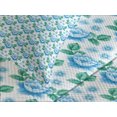 thumbnail image 4 of Ambesonne Rose Quilted Bedspread Set 3 Pcs, Vintage Blue Blooms Botany, King Size, Sky Blue Jade Green, 4 of 5