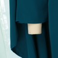 thumbnail image 6 of Elegant Satin Maxi Party Dress for Women Batwing Sleeves Round Neck Loose Flowing Abaya Robe, 6 of 9