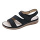 thumbnail image 2 of Sandalias de verano para mujer Sandalias planas sin cordones Zapatos romanos Sandalias informales con punta abierta Wmkox8yii  nm7847, 2 of 9
