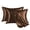 Brown, variant on 2 Pack Satin Pillowcase , Super Soft and Cooling Similar to Silk Pillow Cases with Envelope Closure