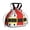 Red Christmas Santa, variant on Red Christmas Santa Costume Pattern Drawstring Lunch Bag Women - Drawstring Lunch Bag Insulated for Work Office - Stain-Resistant Large Lunchbags for Women with Multi-Pockets