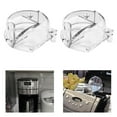 thumbnail image 4 of 2Pieces Coffee Grinder Covers Easy Installation Grinder Assembly Lid Plastic Coffee Lid Suitable for Home Appliances, 4 of 8