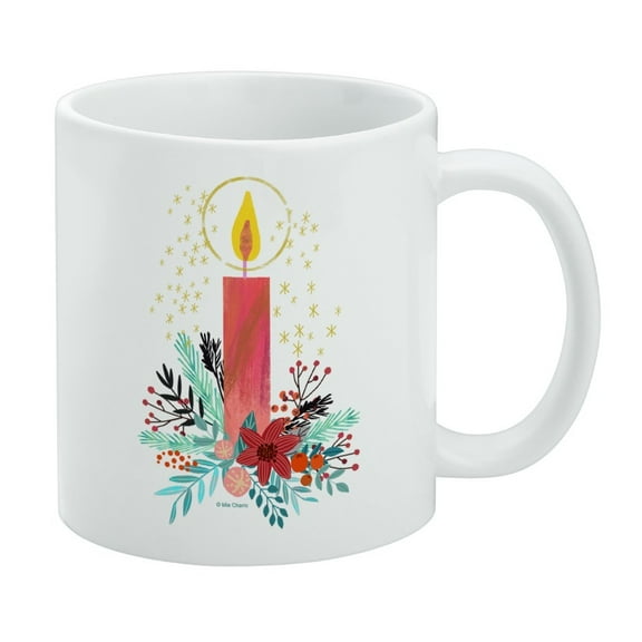 Christmas Candle White Mug