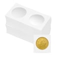 thumbnail image 1 of Monedas de lanzamiento 2" x 2", paquete de 100 soportes de cartón para monedas de 35 mm/1.4" suministros de colección de monedas, blanco, 1 of 7