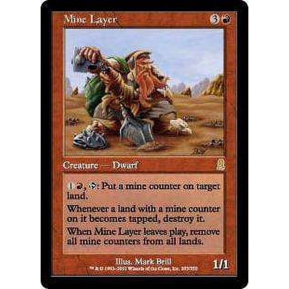 MtG Odyssey Rare Mine Layer #205