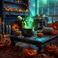 thumbnail image 4 of Halloween Decorations Indoor Witches Cauldron with Magic Floating Potion Bottle, 4 of 8