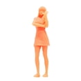 thumbnail image 2 of 1:64 Figuras de diorama realistas para niñas Figuras de acción de diorama Trenes modelo Personas Manos arriba, 2 of 9