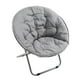 thumbnail image 4 of Sillón plegable con estructura estable y suave, acolchado, plegable, para sala de estar, dormitorio, playa, color gris, 4 of 14