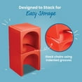 thumbnail image 6 of ECR4Kids Tri-Me Table and Cube Chair Play Set, Multipurpose Furniture, Red, 3-Piece, 6 of 9