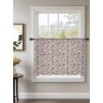 thumbnail image 2 of Sheer Curtains 45 Inch Length, Purple Floral Semi Sheer Curtains Light Filtering Window Treatment, Spring Plants Flowers Vintage Rustic Privacy Voile Drapes for Living Room Bedroom 52x45 Inch, 2 of 7